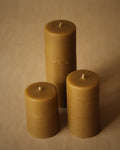 Pure Beeswax Pillar Candles