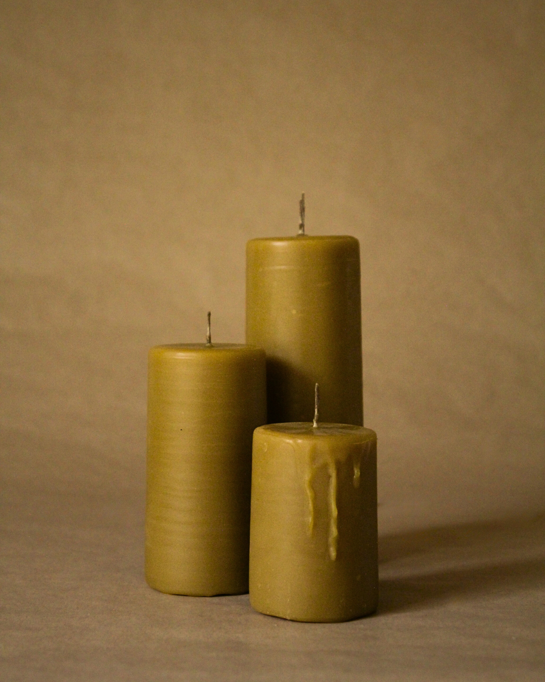 Pure Beeswax Pillar Candles