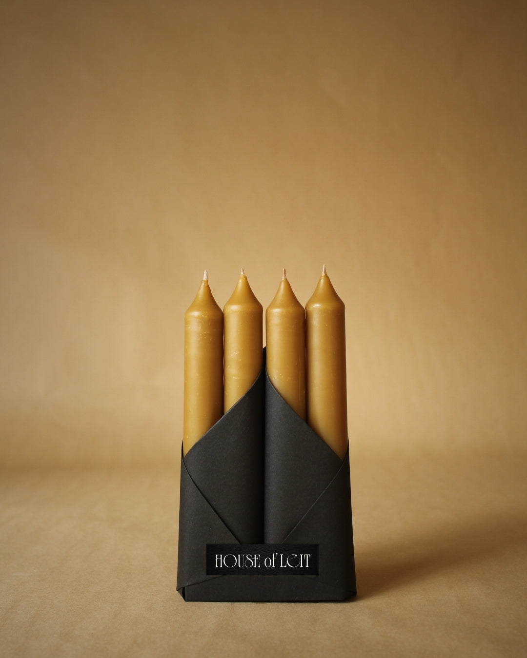Traditional Tapered Beeswax Candle (Set of 4)