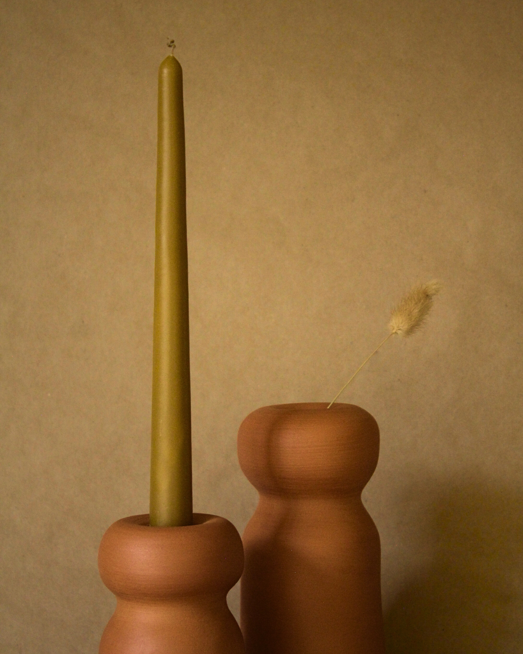 Tall Tapered Beeswax Candle (Set of 4)